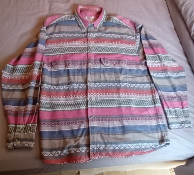 Camisa XL cuadros multicolor