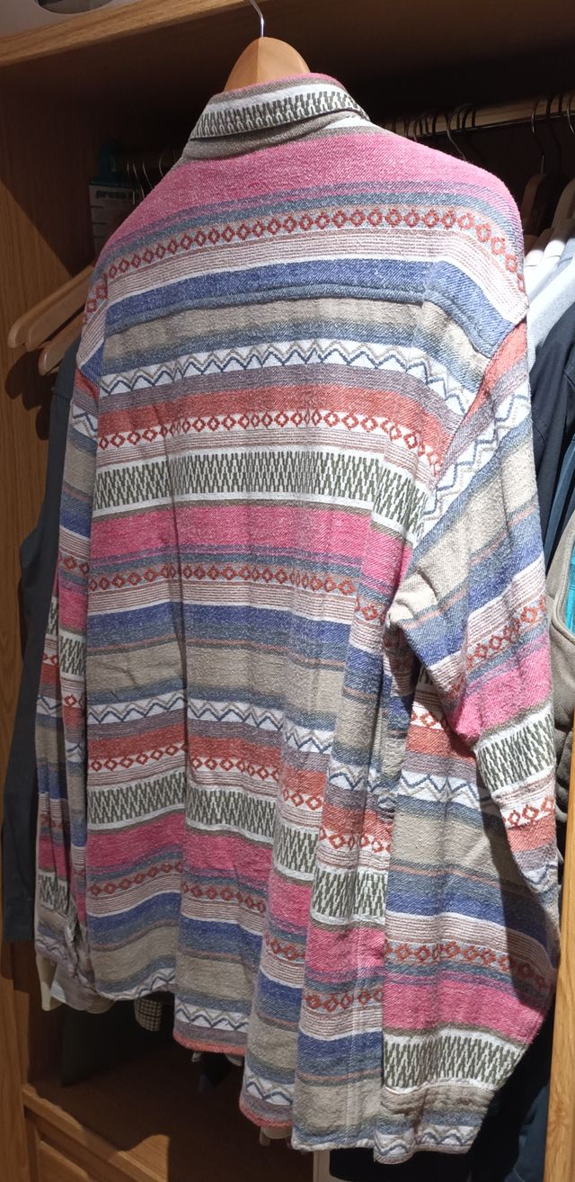 Camisa XL cuadros multicolor