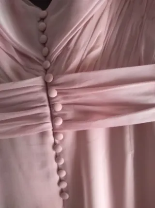 Vestido largo fiesta/madrina rosa