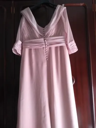 Vestido largo fiesta/madrina rosa