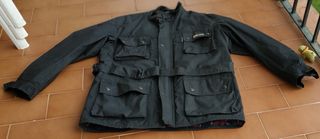 Chaqueta Barbour Moto Vintage Negra