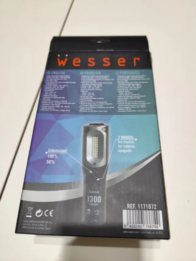 Linterna Wesser PowerLed 1300 Lúmenes