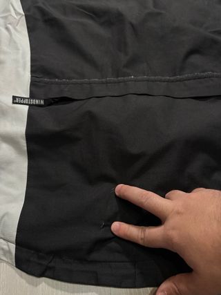 Chaqueta cortavientos Gore Windstopper Negra