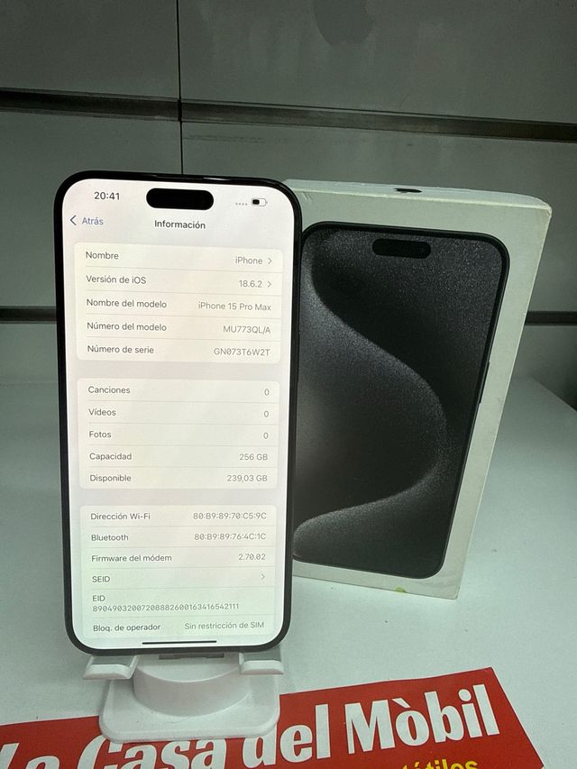 iPhone 15 Pro Max 256GB Preto Espacial