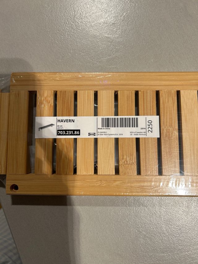 2 Scaffali in bambù IKEA