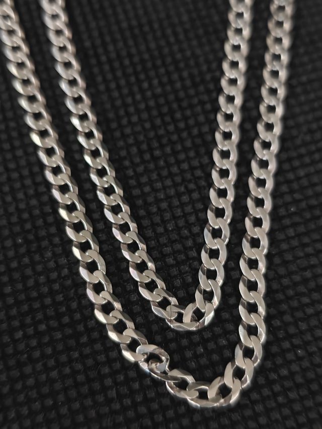 Catena in argento 925 tipo barbada. 051-02-00451