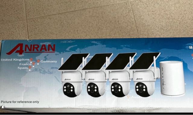 Kit 4 Cámaras Vigilancia WiFi ANRAN 4MP Exterior