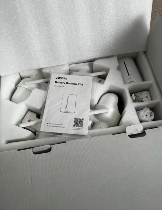 Kit 4 Cámaras Vigilancia WiFi ANRAN 4MP Exterior