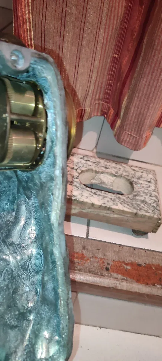 Antiguo Reloj t. cartier sobremesa bronce pantera