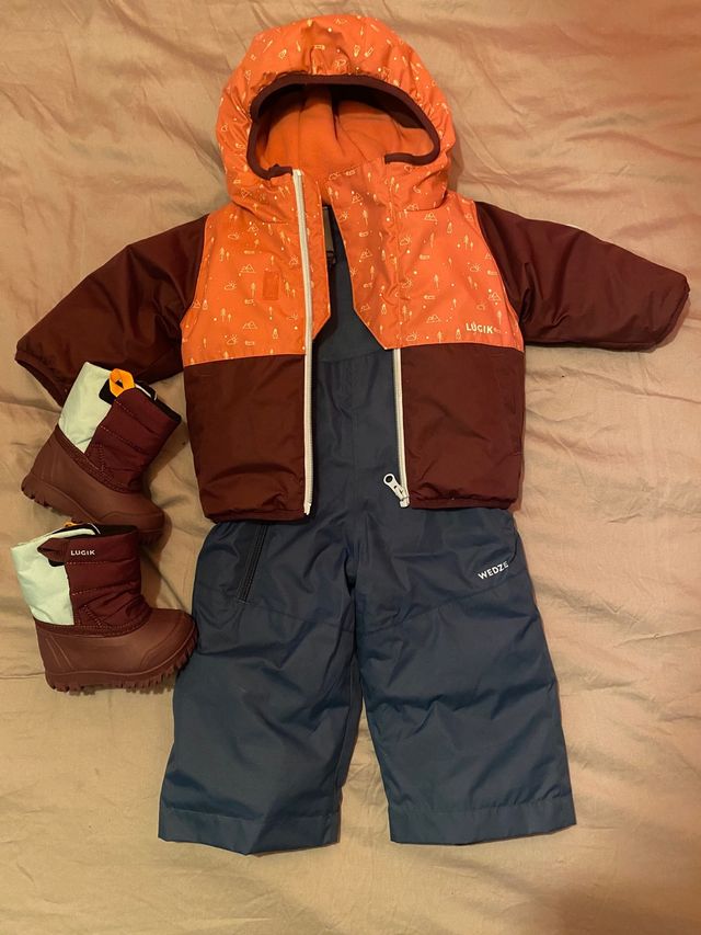 Conjunto nieve bebé niña 1 año