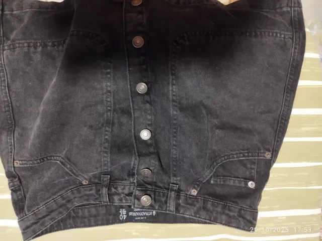 Falda Stradivarius Negra Talla 40