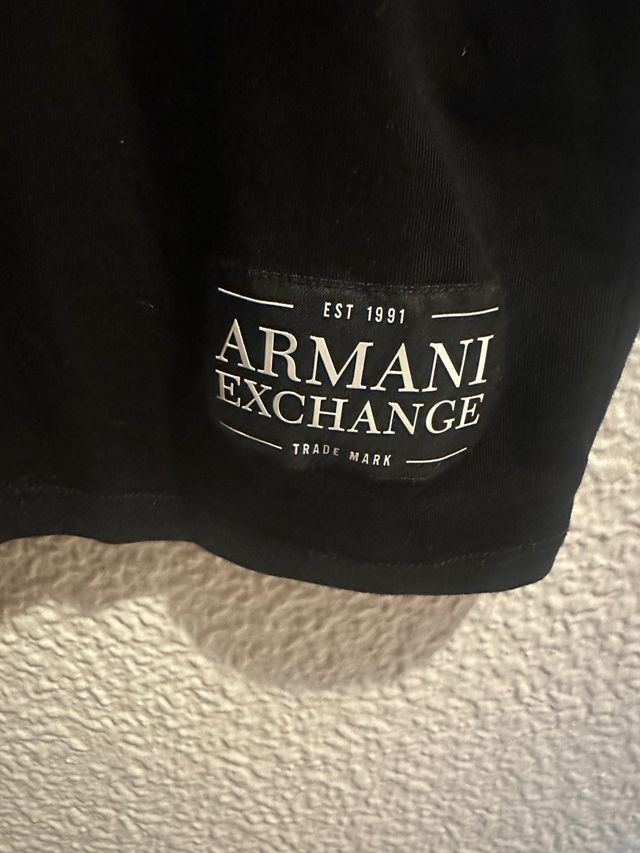 Camisa Polo Armani Exchange AX Negra Talla XL