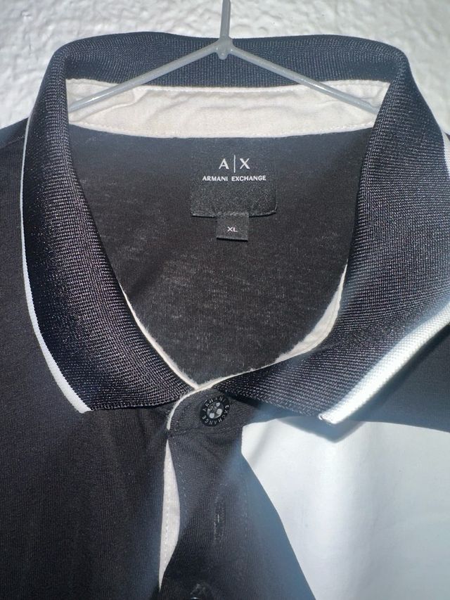 Camisa Polo Armani Exchange AX Negra Talla XL