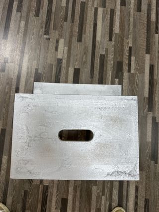 Sgabello artigianale effetto cemento