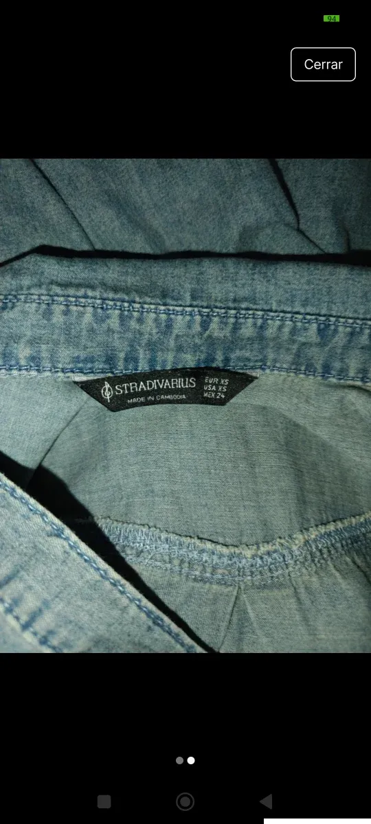 Sobrecamisa vaquera Stradivarius Talla XS