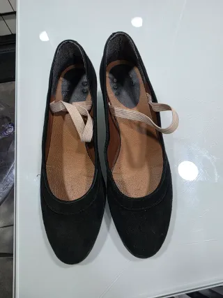 Zapatos de baile flamenco ante negro T.37