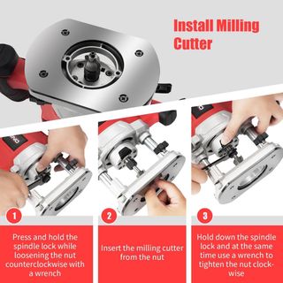 Fresadora Eléctrica Madera 1200W