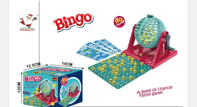 Bingo 90 números juego de mesa familiar