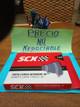 Scalextric blíster curva interior R1 pista gris
