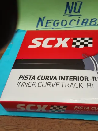 Scalextric blíster curva interior R1 pista gris