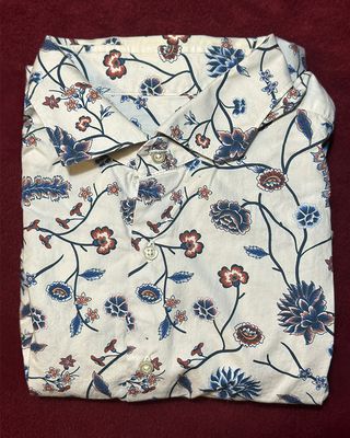 Camisa Ghirardelli floral beige