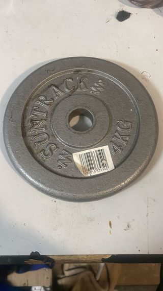 Barra mancuerna con 2 discos 4kg