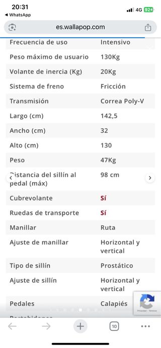 Bicicleta Estática BH