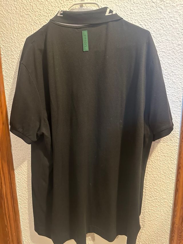 Camisa Polo Lacoste Negra Talla XL