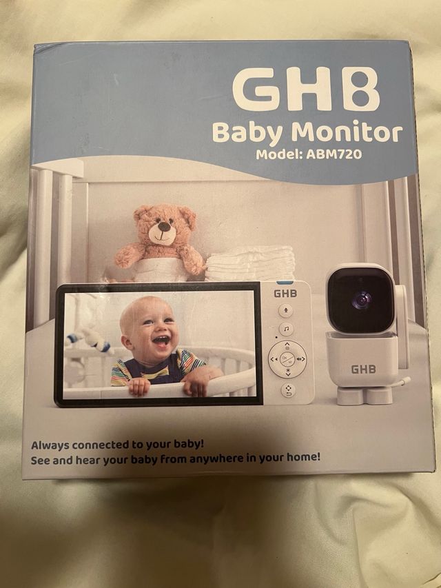 GHB Camara Vigilancia Bebe 5" 720P HD IPS Rotación