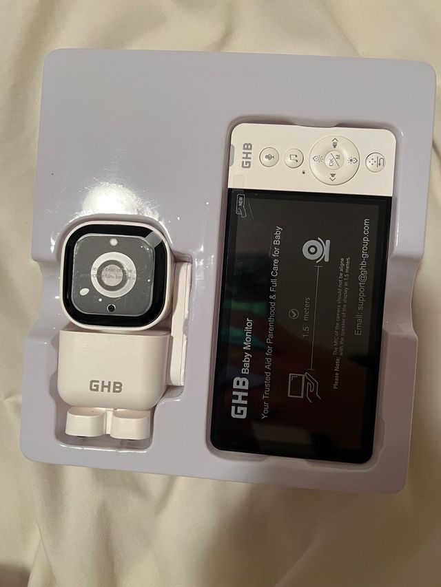 GHB Camara Vigilancia Bebe 5" 720P HD IPS Rotación