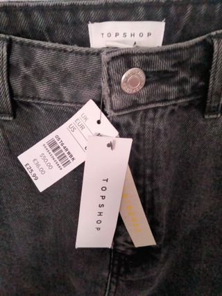 Falda Topshop negra T.38 nueva