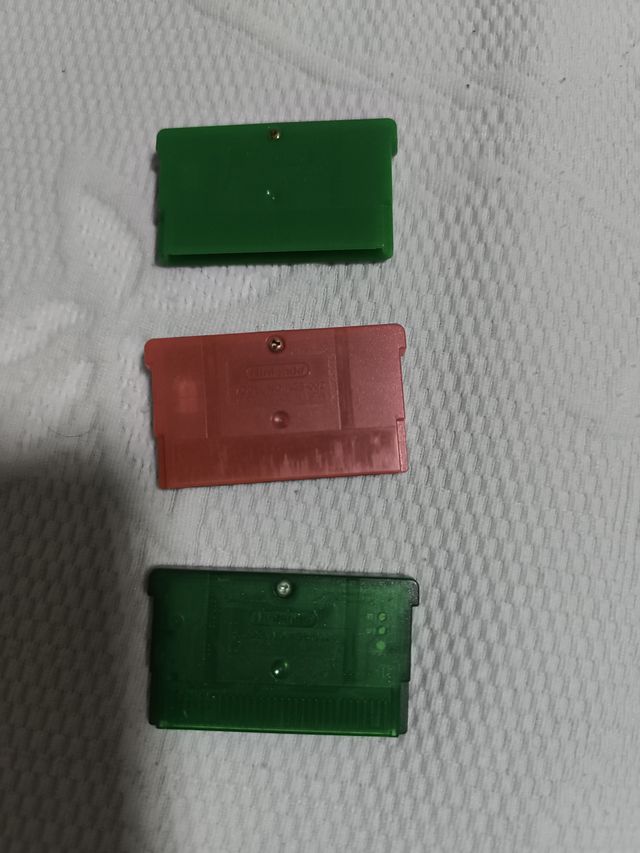 Cartucce Pokémon GBA (Zaffiro, Rosso Fuoco, Verde Foglia)