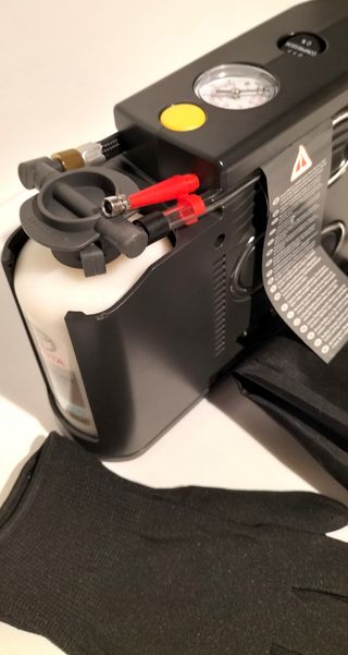 Compresor ruedas portátil