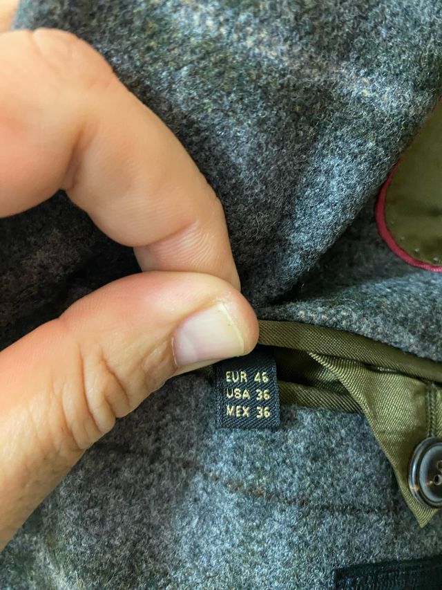 Chaqueta cuadros Massimo Dutti Talla 46