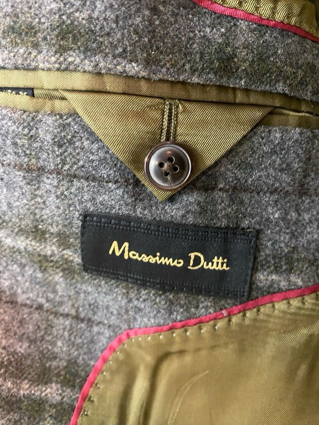 Chaqueta cuadros Massimo Dutti Talla 46