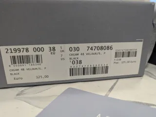 Zapatos botín negros Stonefly talla 38