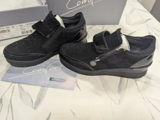 Zapatos botín negros Stonefly talla 38