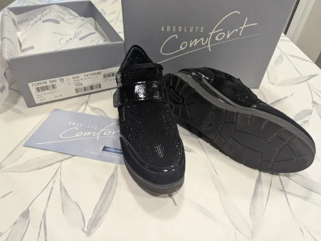 Zapatos botín negros Stonefly talla 38