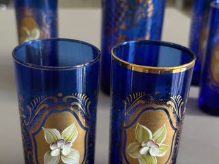 Set bicchiere e caraffa Murano vintage