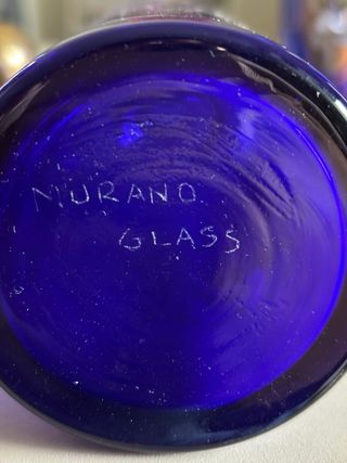 Set bicchiere e caraffa Murano vintage