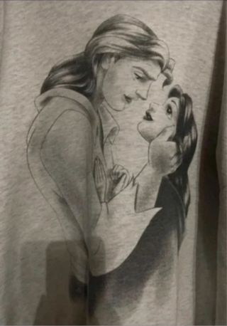 Felpa oversize Disney Bella e Bestia