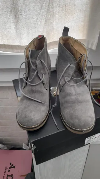 Stivaletti Polo Camoscio Grigio