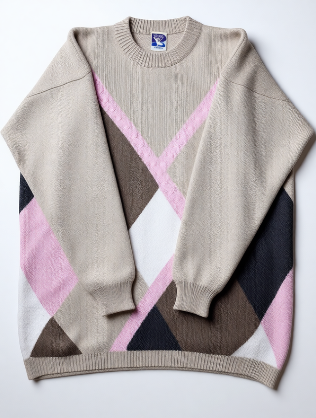 Suéter YESSICA Vintage 90s Argyle