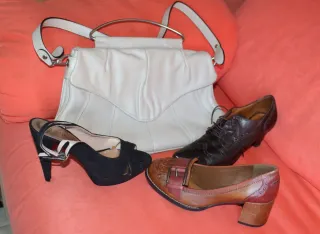 Zapatos Clarks Marrones y Rojos Mujer