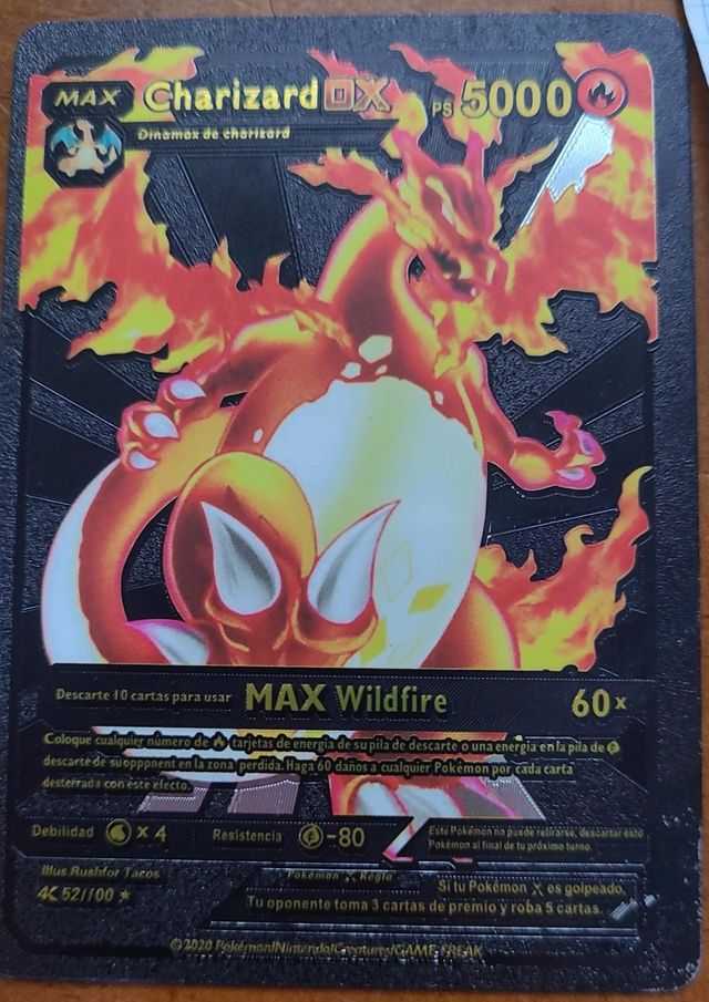 Carta Pokémon Charizard DX 5000 PS