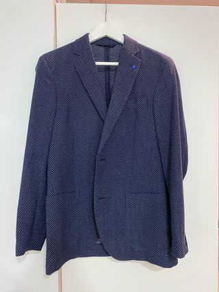 Americana Purificación García azul talla 48