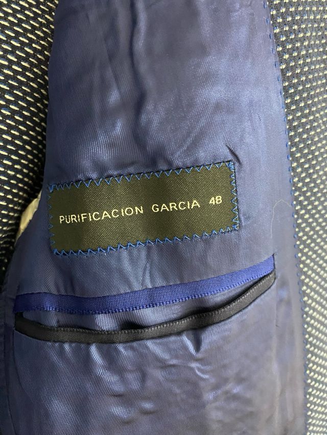Americana Purificación García azul talla 48