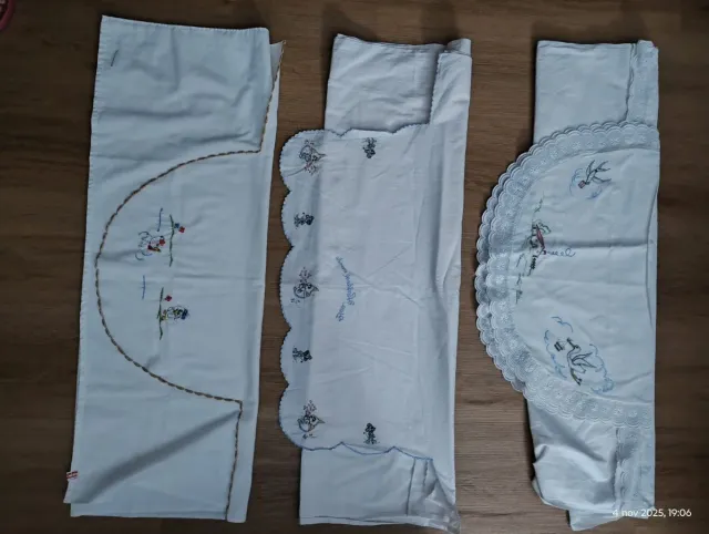 3 Juegos Cuna Bebé Bordados