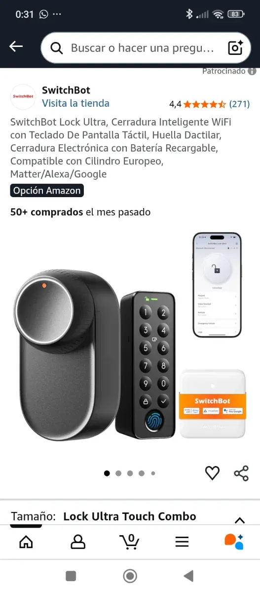 Cerradura Inteligente SwitchBot Lock Ultra