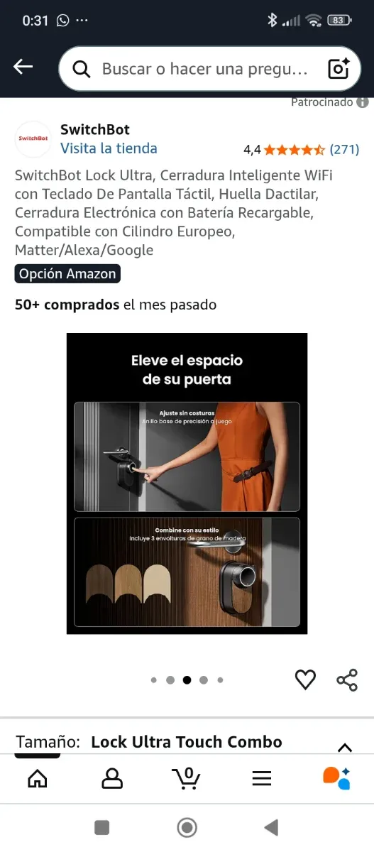 Cerradura Inteligente SwitchBot Lock Ultra